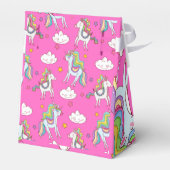Pattern Funny Unicorn Cute Bedankdoosjes (Achterkant)