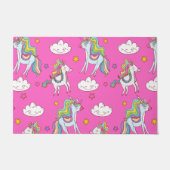 Pattern Funny Unicorn Cute Deurmat (Voorkant)