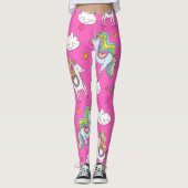 Pattern Funny Unicorn Cute Leggings (Voorkant)