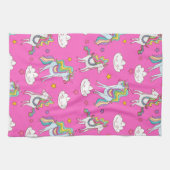 Pattern Funny Unicorn Cute Theedoek (Horizontaal)