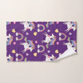 Pattern Funny Unicorn Magic Horse Cute Handdoek (Handdoek)