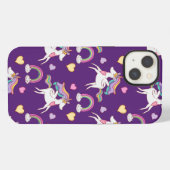 Pattern Funny Unicorn Magic Horse Cute iPhone Hoesje (Achterkant horizontaal)