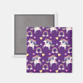 Pattern Funny Unicorn Magic Horse Cute Magneet (Voorkant / Achterkant)
