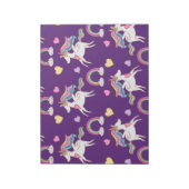 Pattern Funny Unicorn Magic Horse Cute Notitieblok (Linkerzijde)