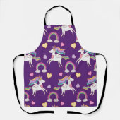 Pattern Funny Unicorn Magic Horse Cute Schort (Voorkant)