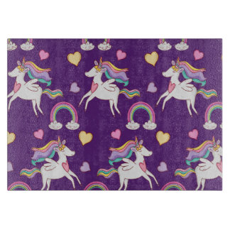 Pattern Funny Unicorn Magic Horse Cute Snijplank