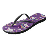 Pattern Funny Unicorn Magic Horse Cute Teenslippers (Schuin)