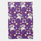 Pattern Funny Unicorn Magic Horse Cute Theedoek (Verticaal)