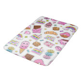 Pattern Funny Unicorn Magic Rainbow Cute Badmat (Gekanteld)