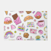 Pattern Funny Unicorn Magic Rainbow Cute Deurmat (Voorkant)