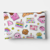 Pattern Funny Unicorn Magic Rainbow Cute Etui (Achterkant)