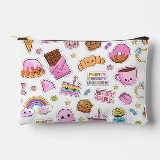 Pattern Funny Unicorn Magic Rainbow Cute      Etui (Voorkant)