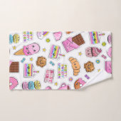 Pattern Funny Unicorn Magic Rainbow Cute Handdoek (Handdoek)