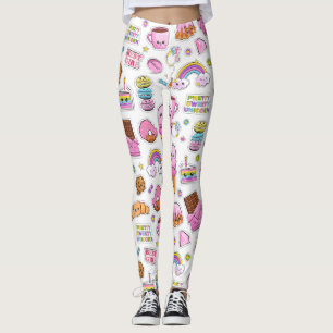 Pattern Funny Unicorn Magic Rainbow Cute Leggings