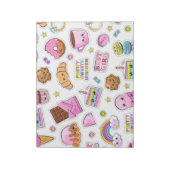 Pattern Funny Unicorn Magic Rainbow Cute Notitieblok (Linkerzijde)
