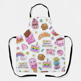 Pattern Funny Unicorn Magic Rainbow Cute Schort
