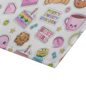 Pattern Funny Unicorn Magic Rainbow Cute Snijplank (Hoek)