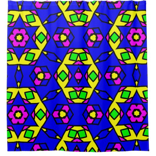 Pattern Geo 8 Douchegordijn (Voorkant)