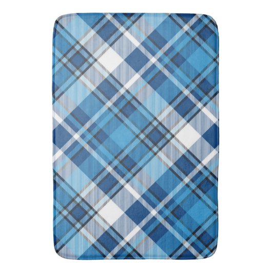 Pattern Geometric  Trendy Blue Badmat (Voorkant Verticaal)