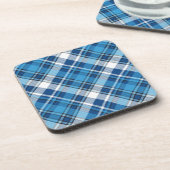 Pattern Geometric Trendy Blue Bier Onderzetter (Linkerzijde)
