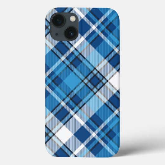 Pattern Geometric  Trendy Blue Case-Mate iPhone Case (Achterkant)
