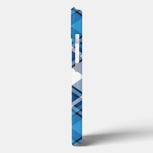 Pattern Geometric  Trendy Blue Case-Mate iPhone Case (Achterkant / Links)