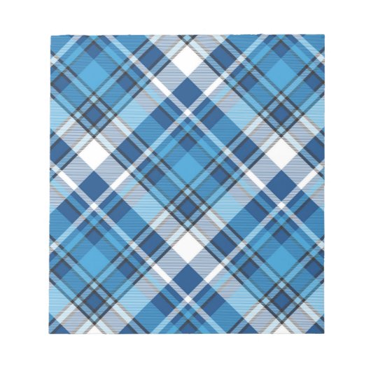 Pattern Geometric Trendy Blue Notitieblok (Voorkant)