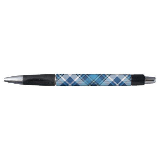 Pattern Geometric Trendy Blue Pen (Voorkant)