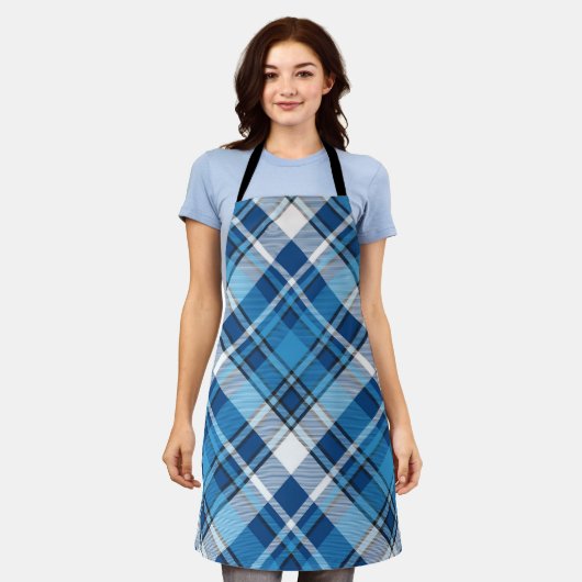 Pattern Geometric Trendy Blue Schort (Gedragen)