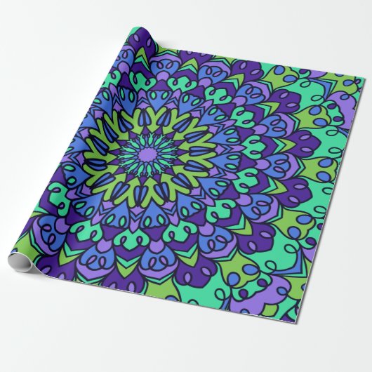 Pattern Geometric Trendy Cute Cadeaupapier (Uitgerold)