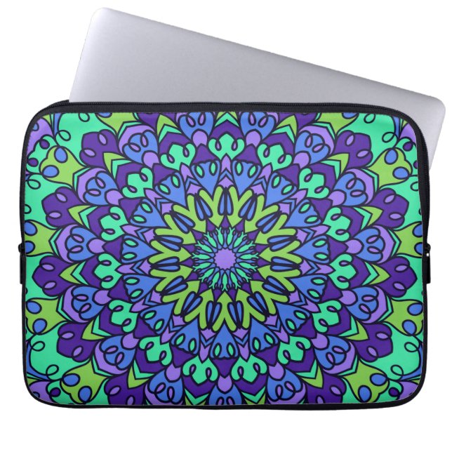 Pattern Geometric  Trendy Cute Laptop Sleeve (Voorkant)