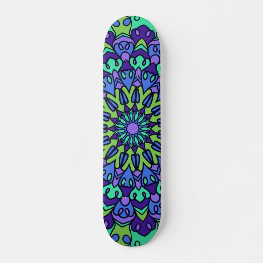 Pattern Geometric Trendy Cute Persoonlijk Skateboard (Voorkant)