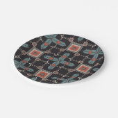 Pattern Geometric Trendy Papieren Bordje (Gekanteld)