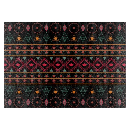Pattern Geometric Trendy Stylish Colorful Snijplank (Voorkant)