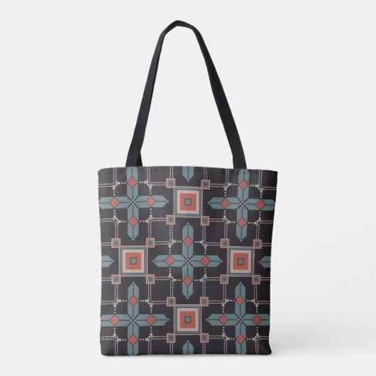 Pattern Geometric Trendy Tote Bag (Achterkant)