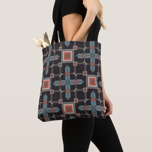 Pattern Geometric Trendy Tote Bag (Dichtbij)