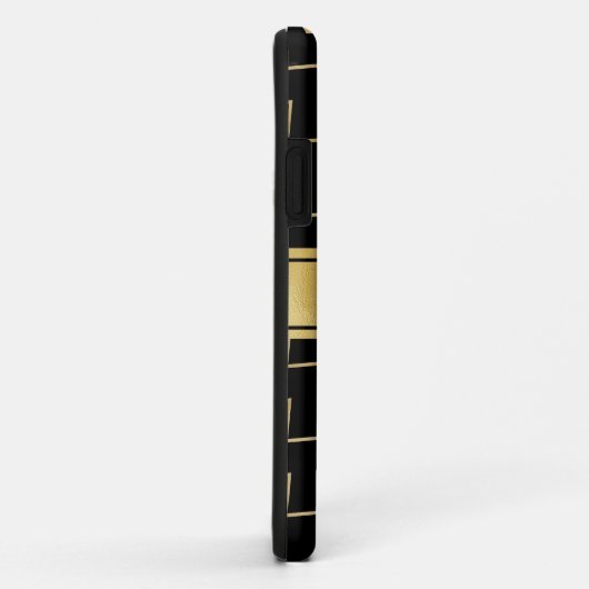 Pattern Gold zigzag iPhone Case (Achterkant/rechts)