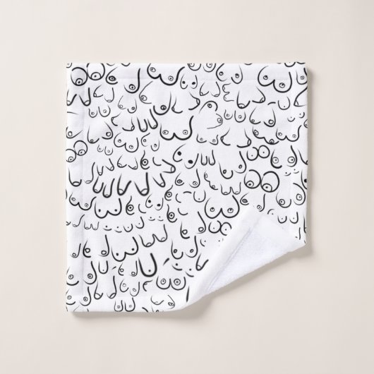 Pattern grappige humor bad handdoek (Wasdoekje)