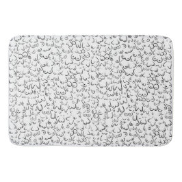 Pattern grappige humor badmat