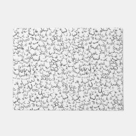 Pattern grappige humor deurmat