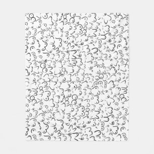 Pattern grappige humor fleece deken