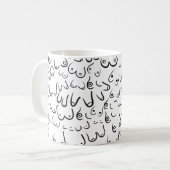 Pattern grappige humor koffiemok (Voorkant links)