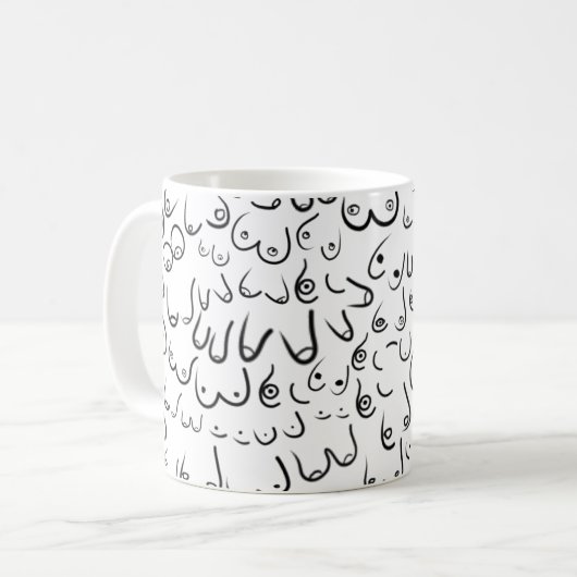 Pattern grappige humor koffiemok (Voorkant links)