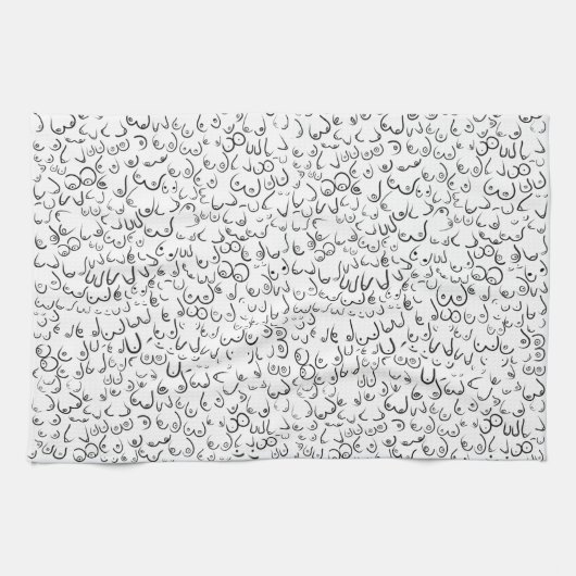 Pattern grappige humor theedoek (Horizontaal)