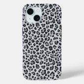 Pattern Gray Leopard Print Case-Mate iPhone Case (Achterkant)