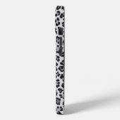 Pattern Gray Leopard Print Case-Mate iPhone Case (Achterkant / Links)