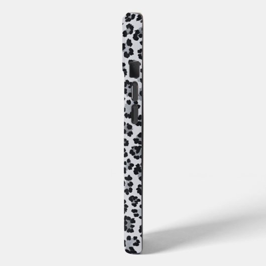 Pattern Gray Leopard Print Case-Mate iPhone Case (Achterkant / Links)