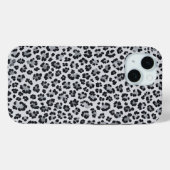 Pattern Gray Leopard Print Case-Mate iPhone Case (Achterkant (horizontaal))