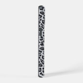 Pattern Gray Leopard Print iPhone 15 Case (Rechterkant)