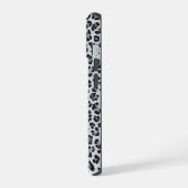 Pattern Gray Leopard Print iPhone 15 Case (Linkerkant)